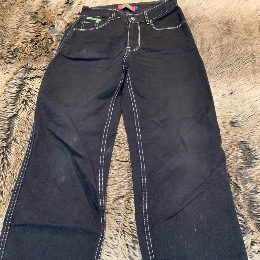Empyre Tori Black Carpenter Skate Pants Size 2 - Picture 2 of 15